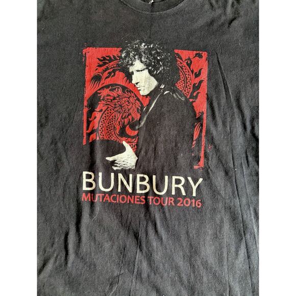 BUNBURY OFFICIAL 2016 TOUR TSHIRT SIZE XL - Picture 2 of 7